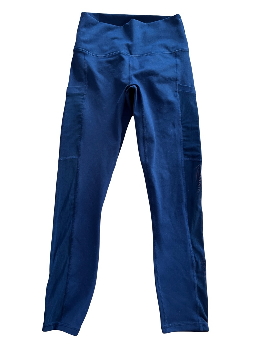 Fabletics “Powerhold” deep Blue Athletic Leggings 3 Pockets Sz XS